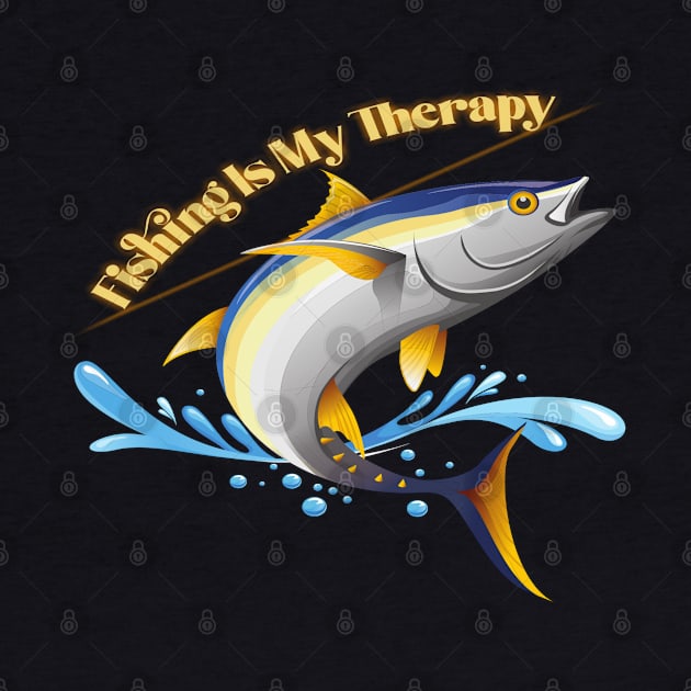 Fishing Is My Therapy by Animal Specials